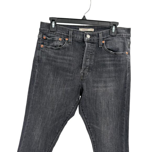 Levi's Raven's Wing Charcoal Gray Wedgie Skinny Jeans - Picture 4 of 10